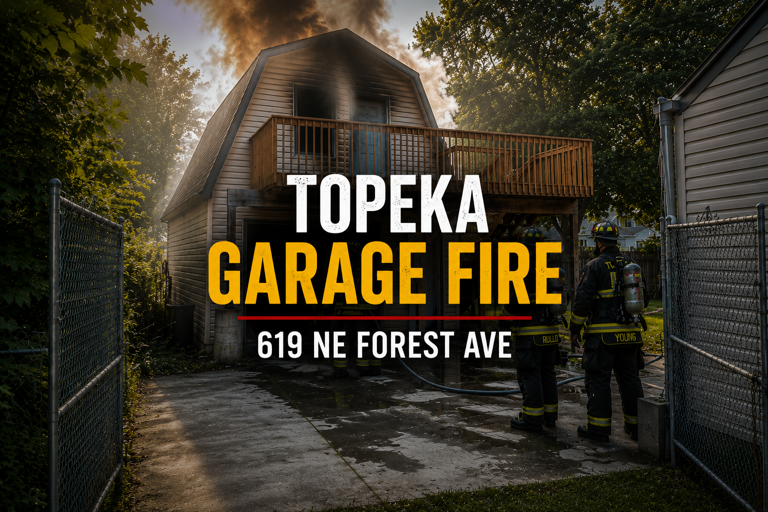 Topeka Garage Fire Quickly Contained in Oakland Neighborhood of North ...